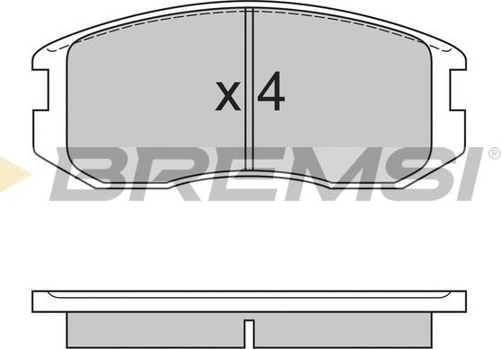 Bremsi BP2558 - Brake Pad Set, disc brake car-mod.net