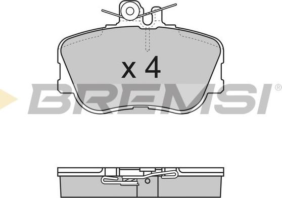 Bremsi BP2586 - Brake Pad Set, disc brake car-mod.net