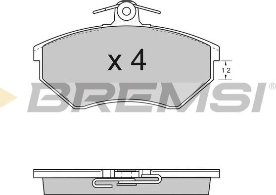 Bremsi BP2531 - Brake Pad Set, disc brake car-mod.net