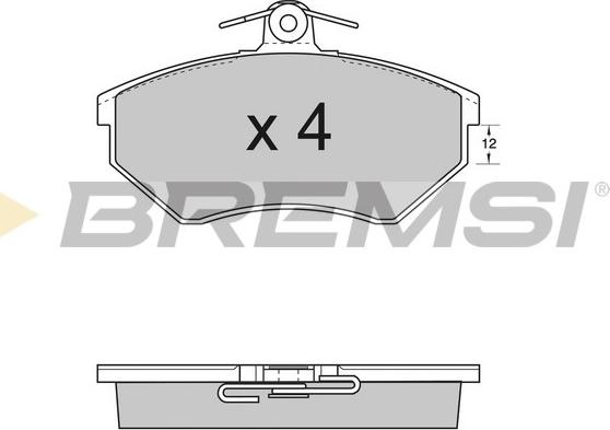 Bremsi BP2532 - Brake Pad Set, disc brake car-mod.net