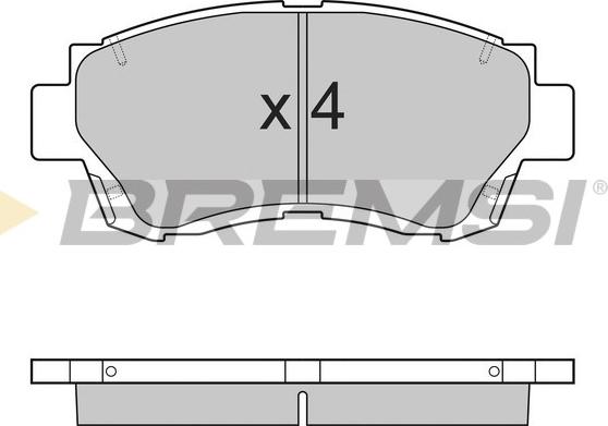 Bremsi BP2635 - Brake Pad Set, disc brake car-mod.net