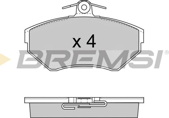 Bremsi BP2674 - Brake Pad Set, disc brake car-mod.net