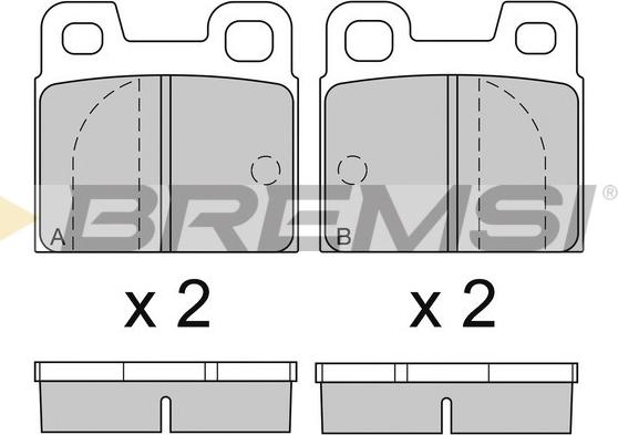 Bremsi BP2090 - Brake Pad Set, disc brake car-mod.net