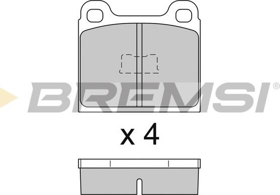 Bremsi BP2091 - Brake Pad Set, disc brake car-mod.net