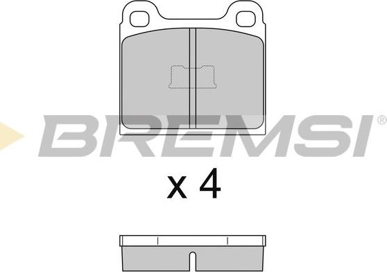 Bremsi BP2054 - Brake Pad Set, disc brake car-mod.net
