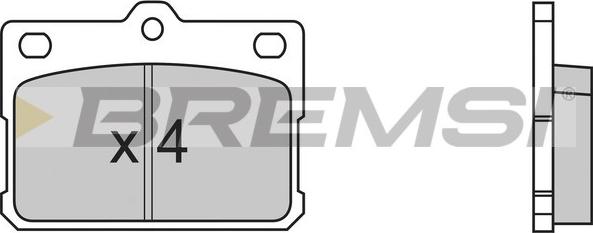 Bremsi BP2198 - Brake Pad Set, disc brake car-mod.net