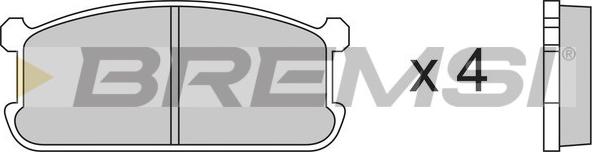 Bremsi BP2192 - Brake Pad Set, disc brake car-mod.net