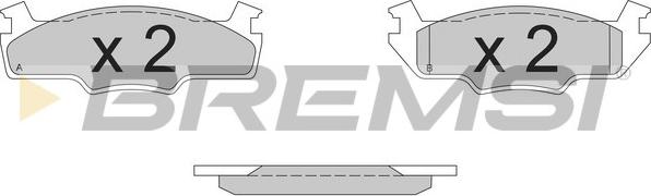 Bremsi BP2162 - Brake Pad Set, disc brake car-mod.net