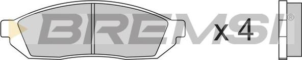 Bremsi BP2176 - Brake Pad Set, disc brake car-mod.net