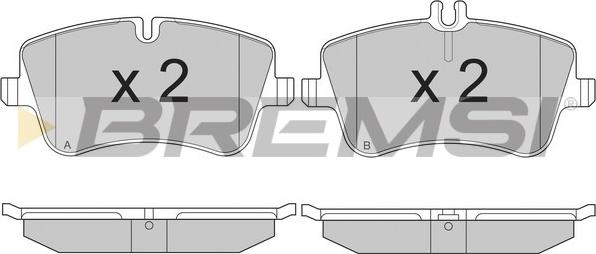 Bremsi BP2896 - Brake Pad Set, disc brake car-mod.net