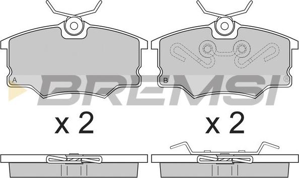 Bremsi BP2805 - Brake Pad Set, disc brake car-mod.net