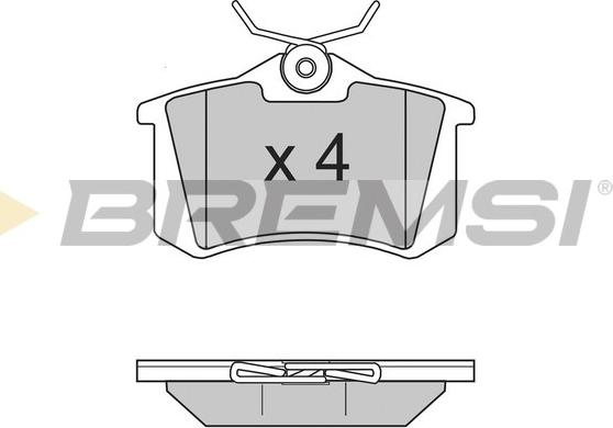 Bremsi BP2806 - Brake Pad Set, disc brake car-mod.net