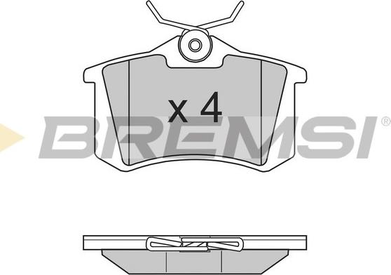 Bremsi BP2807 - Brake Pad Set, disc brake car-mod.net