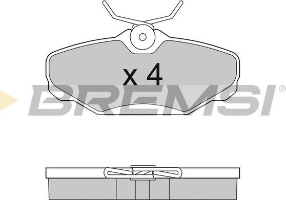 Bremsi BP2884 - Brake Pad Set, disc brake car-mod.net