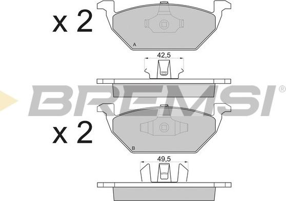 Bremsi BP2835 - Brake Pad Set, disc brake car-mod.net