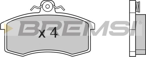 Bremsi BP2333 - Brake Pad Set, disc brake car-mod.net