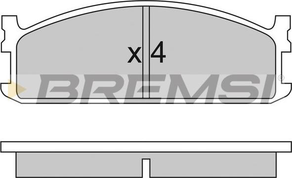 Bremsi BP2321 - Brake Pad Set, disc brake car-mod.net