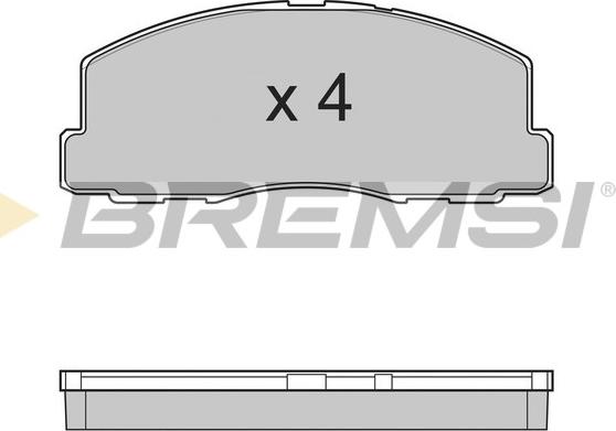 Bremsi BP2299 - Brake Pad Set, disc brake car-mod.net