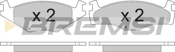 Bremsi BP2260 - Brake Pad Set, disc brake car-mod.net