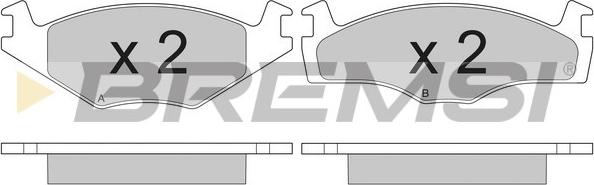 Bremsi BP2261 - Brake Pad Set, disc brake car-mod.net