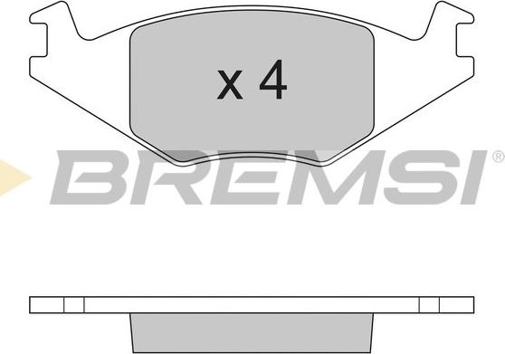 Bremsi BP2262 - Brake Pad Set, disc brake car-mod.net