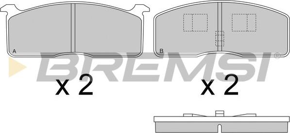 Bremsi BP2239 - Brake Pad Set, disc brake car-mod.net