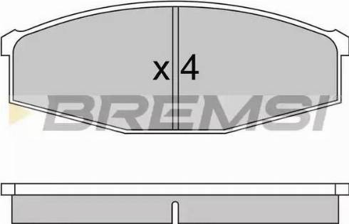 Bremsi BP2234 - Brake Pad Set, disc brake car-mod.net
