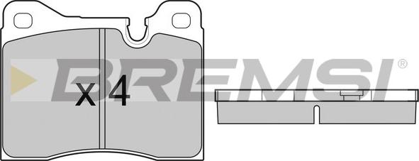Bremsi BP2221 - Brake Pad Set, disc brake car-mod.net