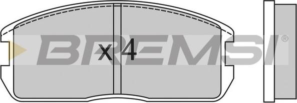 Bremsi BP2270 - Brake Pad Set, disc brake car-mod.net