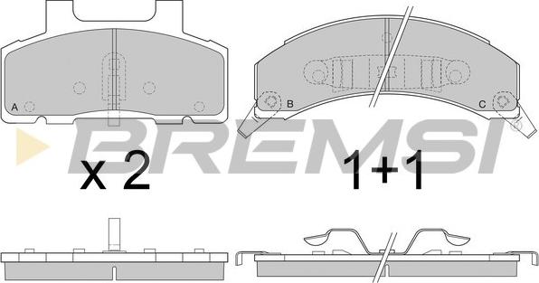 Bremsi BP2785 - Brake Pad Set, disc brake car-mod.net