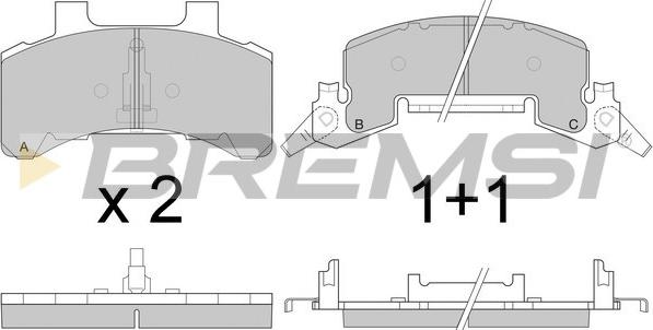 Bremsi BP2786 - Brake Pad Set, disc brake car-mod.net