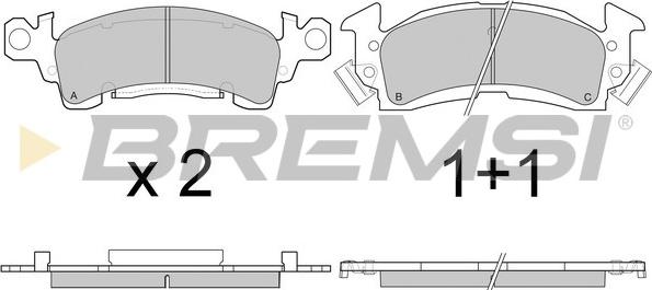 Bremsi BP2781 - Brake Pad Set, disc brake car-mod.net