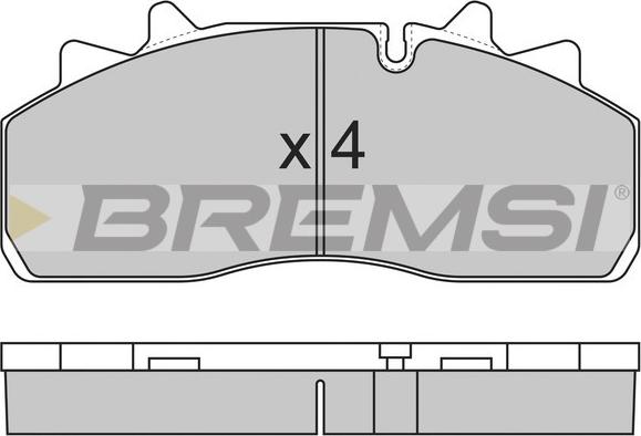 Bremsi BP7318 - Brake Pad Set, disc brake car-mod.net