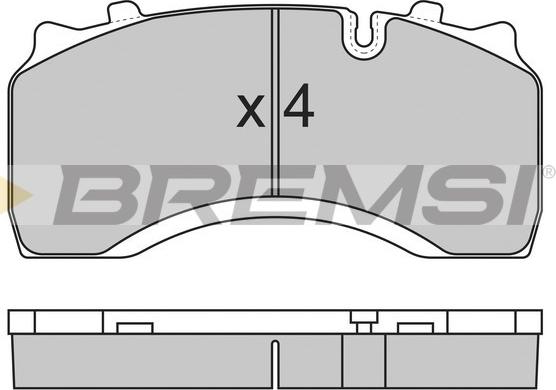 Bremsi BP7313 - Brake Pad Set, disc brake car-mod.net