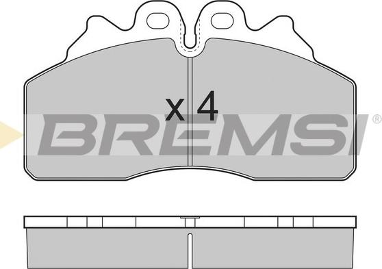 Bremsi BP7325 - Brake Pad Set, disc brake car-mod.net