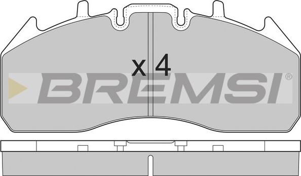 Bremsi BP7326 - Brake Pad Set, disc brake car-mod.net