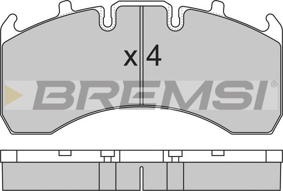 Bremsi BP7323 - Brake Pad Set, disc brake car-mod.net
