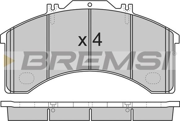 Bremsi BP7252 - Brake Pad Set, disc brake car-mod.net