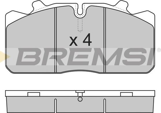 Bremsi BP7285 - Brake Pad Set, disc brake car-mod.net