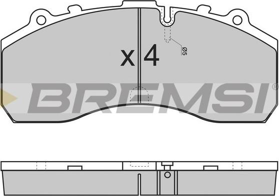 Bremsi BP7278 - Brake Pad Set, disc brake car-mod.net