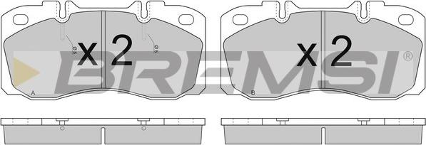 Bremsi BP7272 - Brake Pad Set, disc brake car-mod.net