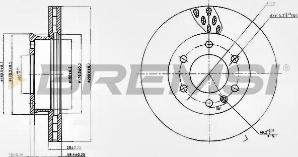 Bremsi CD5310V - Brake Disc car-mod.net