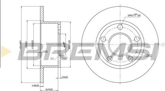 Bremsi CD6321S - Brake Disc car-mod.net