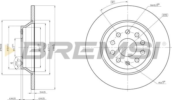 Bremsi CD8506S - Brake Disc car-mod.net