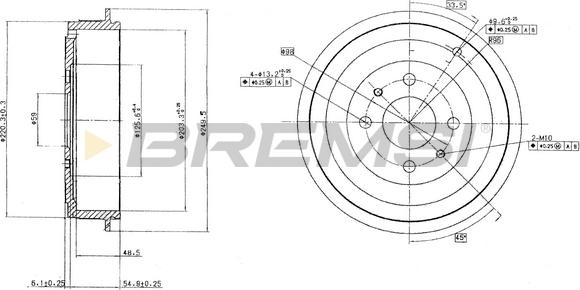Bremsi CR5264 - Brake Drum car-mod.net