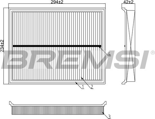 Bremsi FA0618 - Engine Air Filter car-mod.net