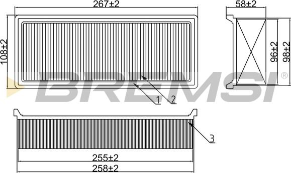 Bremsi FA1660 - Engine Air Filter car-mod.net