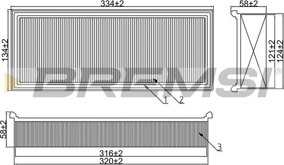 Bremsi FA1661 - Engine Air Filter car-mod.net