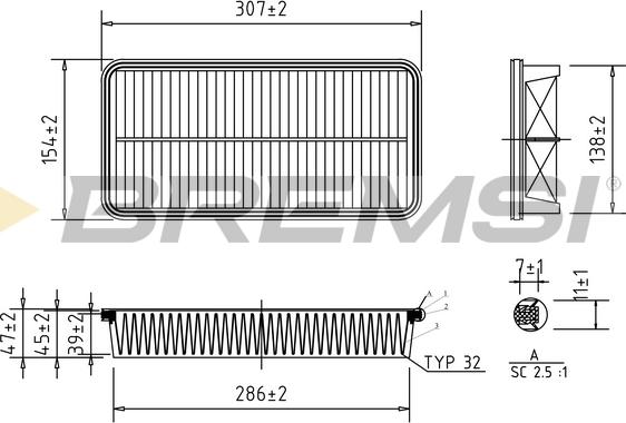 Bremsi FA1601 - Engine Air Filter car-mod.net
