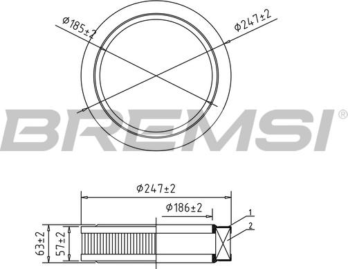 Bremsi FA1631 - Engine Air Filter car-mod.net